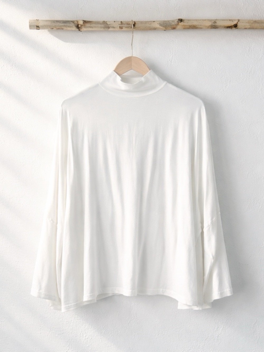 BRYN WALKER LAGENLOOK DANUTA JACKET WHITE BUTTON DOWN BLOUSY SHIRT SZ S - Picture 2 of 4